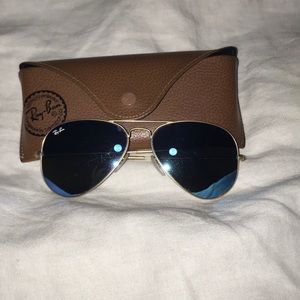 Blue flash lens raybans